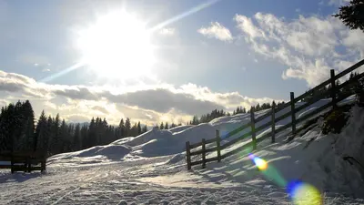 Jede Menge Schnee am Weissensee