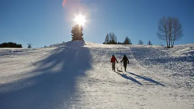 Rodeln am Weissensee