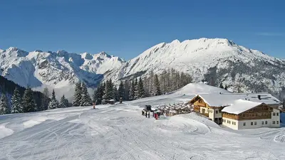 Luftaufnahme der Sunnalm in Biberwier