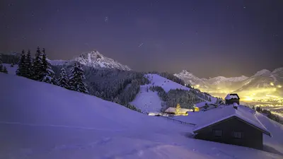 Winterlandschaft bei Zöblen