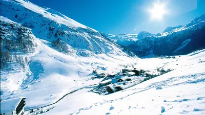 Luftaufnahme von Hintertux