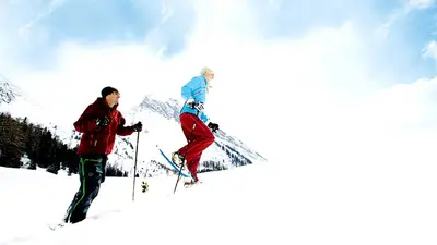 Schneeschuhwanderer in Ski Zillertal 3000