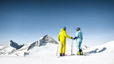 Skifahren am Hintertuxer Gletscher