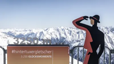 Panoramaterrasse am Hintertuxer Gletscher