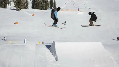 Der Snowpark im Skigebiet Kreischberg