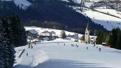 Blick auf die Piste in Kartitsch