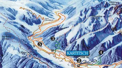 Pistenplan Kartitsch