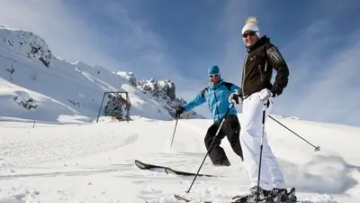 Skifahren an den Elferliften