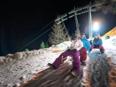Nachtrodelspaß am Elfer © TVB Stubai Tirol / Andre Schönherr