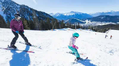 Familien-Skifahren in der Region Seefeld
