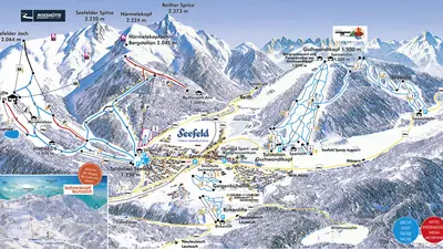 Pistenplan Region Seefeld