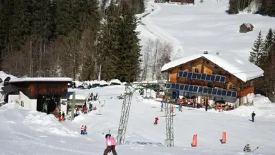 Hütte im Skigebiet Sibratsgfäll