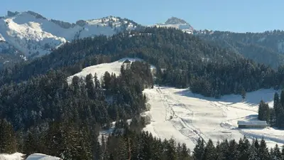 Blick ins Skigebiet Sibratsgfäll