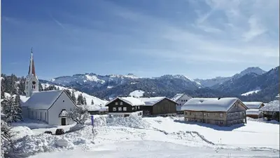 Winterlandschaft bei Sibratsgfäll