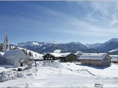 Winterlandschaft bei Sibratsgfäll