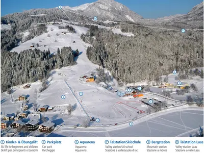 Pistenplan Kötschach-Mauthen / Vorhegg