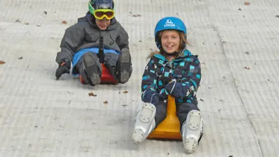 Rodeln auf der Dryslope