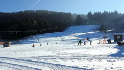 Abfahrt am Hochlitten