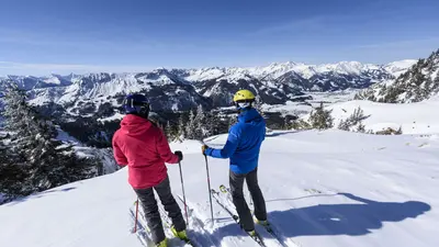 Ausblick von den Pisten im Tannheimer Tal