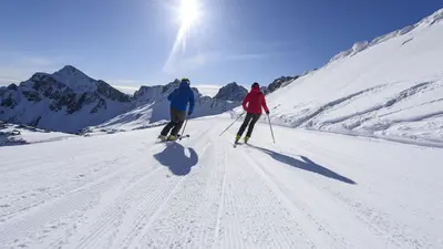 Skifahrer im Tannheimer Tal