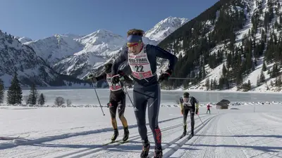 Langläufer beim Skitrail Tannheimer Tal