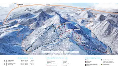 Pistenplan Gaissau-Hintersee