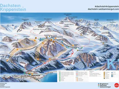 Pistenplan Dachstein Krippenstein