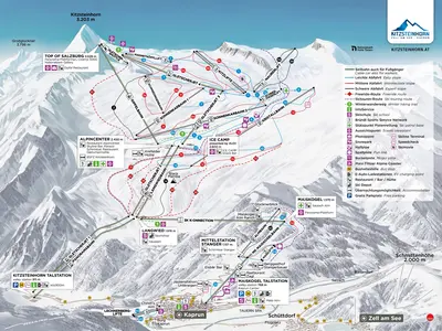 Pistenplan Kitzsteinhorn-Maiskogel - Zell am See-Kaprun