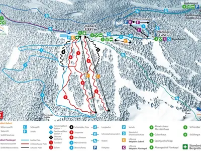 Pistenplan Gaberl - Stubalpe - Plankogel