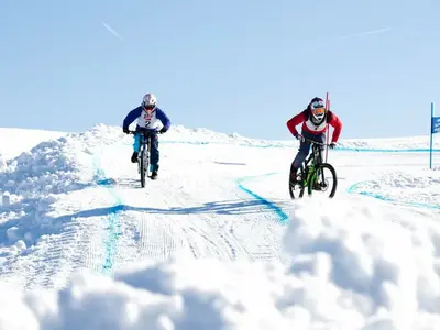 Snowbiken am Petzen © Petzen Bergbahnen