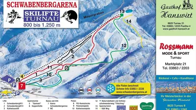 Pistenplan Turnau-Schwabenbergarena