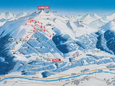 Pistenplan Glungezer