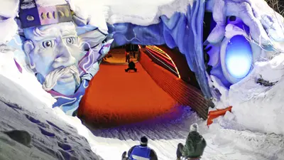 Tunnel auf der Erlebnisrodelbahn Semmering