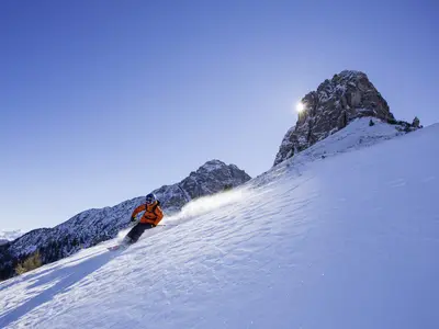 Freeriden im Skigebiet Muttereralm © Innsbruck Tourismus