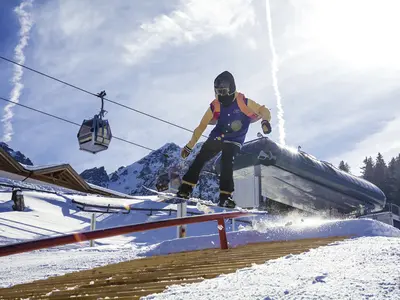 Rail im Snowpark Muttereralm © Innsbruck Tourismus