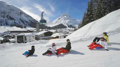 Rodelbahn in Oberlech