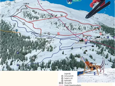 Pistenplan Emberger Alm