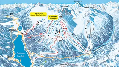 Pistenplan Schöneben-Haideralm