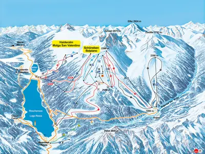 Pistenplan Schöneben-Haideralm