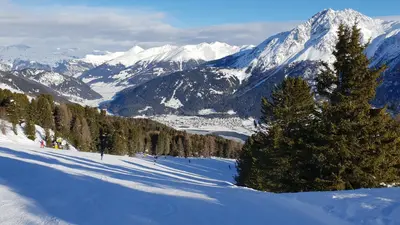 Blick auf die Pisten