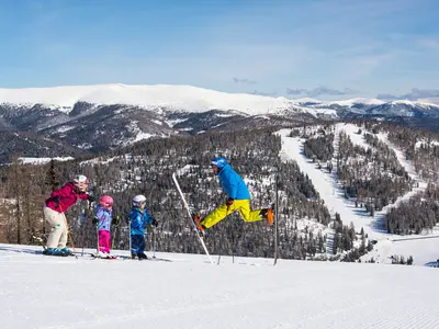 Skifahrer im Gebiet Hochrindl © Franz Gerdl