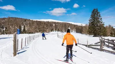 Langlaufloipe auf der Hochrindl