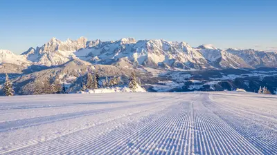 Präparierte Piste in Schladming-Dachstein