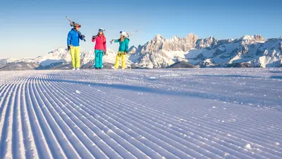 Skifahrer in Schladming-Dachstein