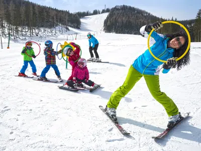 Kinderski an den Teichalmliften © B. Bergmann