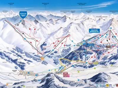 Pistenplan Nauders - Reschenpass