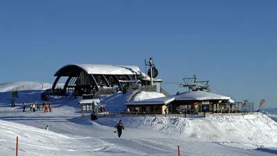 Die Bergstation am Zettersfeld im Skigebiet Lienzer Bergbahnen