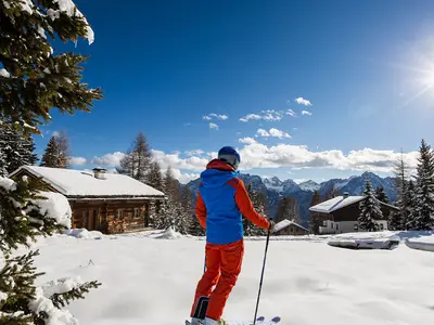 Skifahrer im Skigebiet Lienzer Bergbahnen © Lienzer Bergbahnen