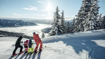 Ausblick vom Familienskiberg Schmittenhöhe