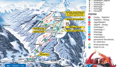 Pistenplan Fageralm